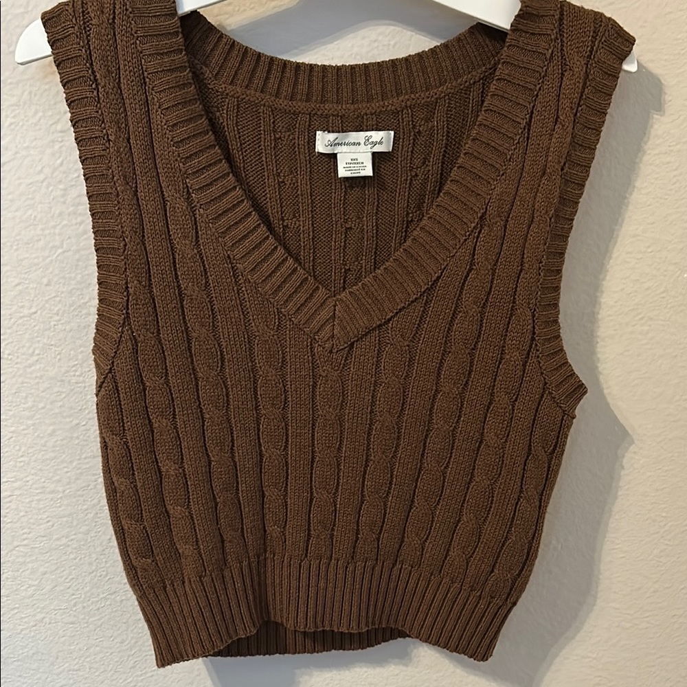 American Eagle Outfitters Brown Women's Sweater Vest